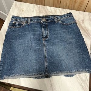 Theory Denim Jean Mini Skirt 10